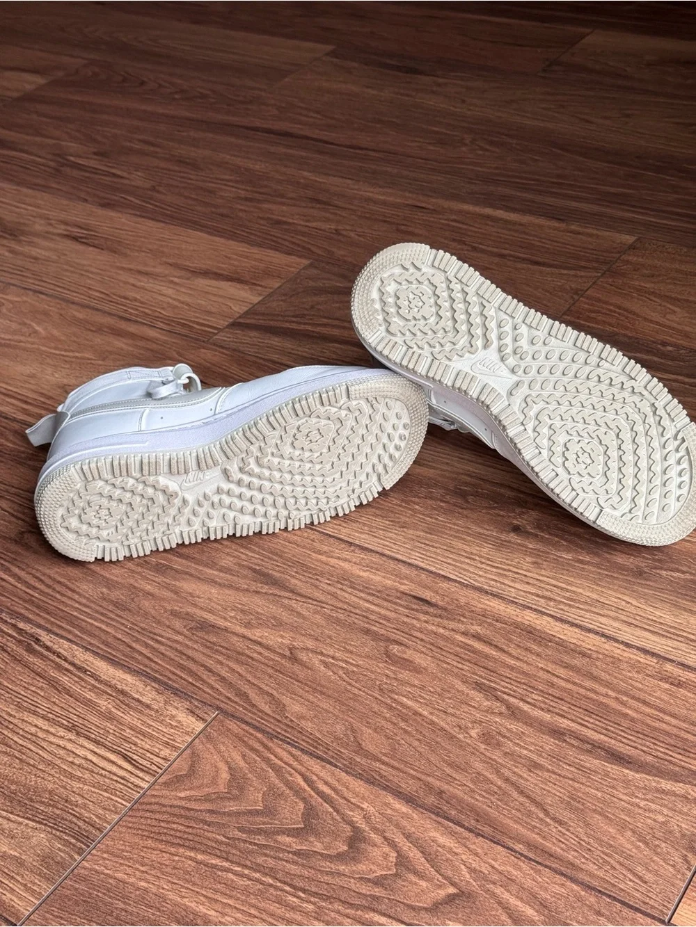 Mens Boots Nike Air Force 1 High 'Summit White Light Bone'